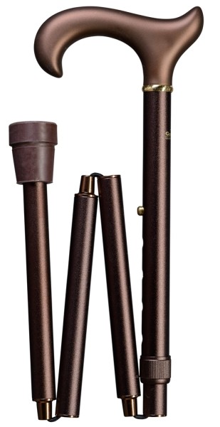 Stock Fachmann Gehstock Derby Faltstock Soft Ergonomic