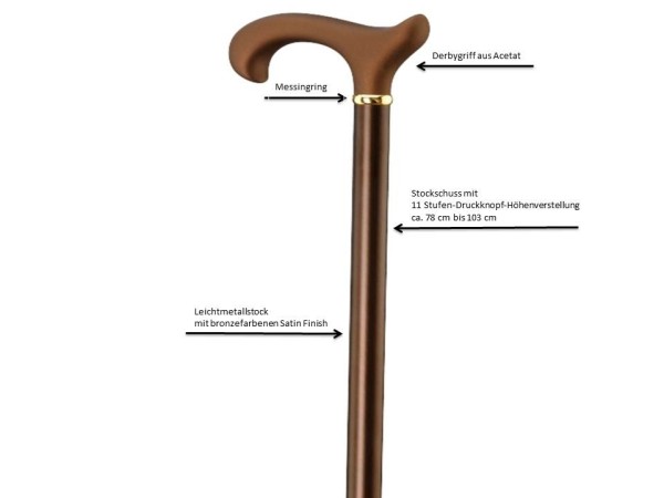 Stock Fachmann Gehstock Spike Plus Soft Ergonomic Schlussverkauf