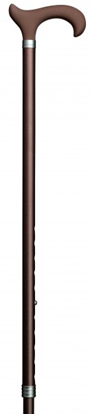 Stock Fachmann Gehstock Silikon Ergonomic Derby Bronze