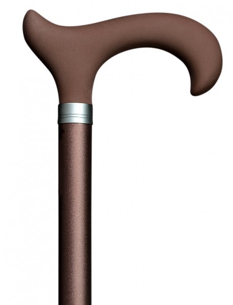 Stock Fachmann Gehstock Silikon Ergonomic Derby Bronze Günstiger Verkauf