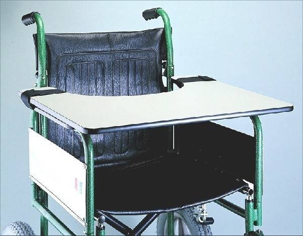 Stock Fachmann Rollstuhltablett aus Kunststoff