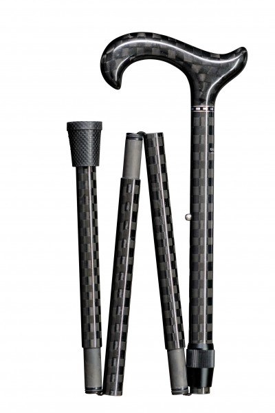 Stock Fachmann Gehstock Exclusiv Carbon Ergonomic Faltstock
