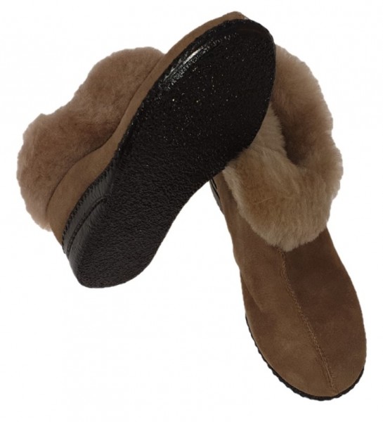 Stock Fachmann Fellschuhe aus Lammfell mit fester Sohle, Gr. 37 Blitzverkäufe