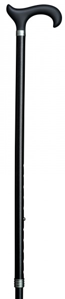 Stock Fachmann Gehstock Silikon Ergonomic Derby Schwarz
