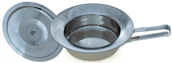 Stock Fachmann Steckbecken aus Edelstahl 30 cm