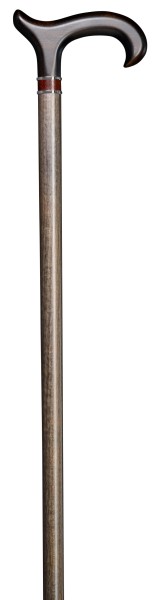 Stock Fachmann Gehstock Esprit Derby Lederring Schwarzbraun