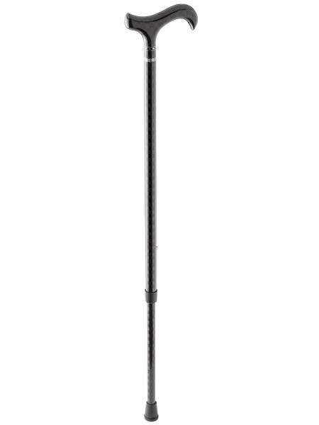 Stock Fachmann Gehstock Derbygriff Carbon Schachbrett Auslauf