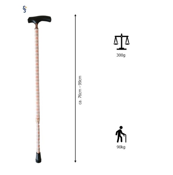 Stock Fachmann Gehstock Fritzgriff höhenverstellbar Ornament Angebote