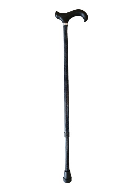 Stock Fachmann Gehstock Derbygriff höhenverstellbar Black & Grey Schlussverkauf