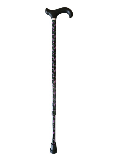 Stock Fachmann Gehstock Derbygriff höhenverstellbar Rose Günstiger Verkauf