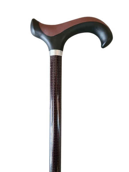 Stock Fachmann Gehstock Derbygriff höhenverstellbar Marron