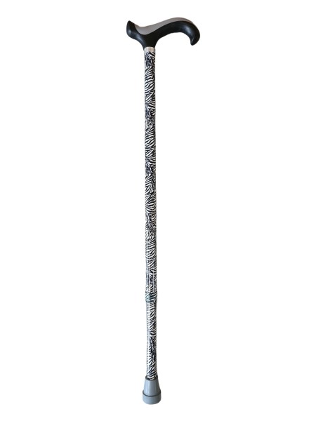 Stock Fachmann Gehstock Derbygriff höhenverstellbar Zebra Outlet