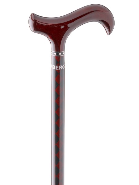 Stock Fachmann Gehstock Derbygriff Carbon Raute
