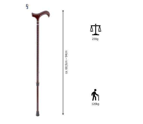 Stock Fachmann Gehstock Derbygriff Carbon Raute VIP-Rabatte