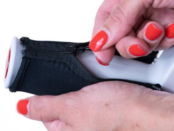 Stock Fachmann Griffpolster aus Neopren mit Reißverschluß für Krücken Auslauf
