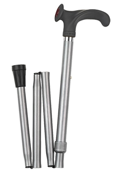 Stock Fachmann Faltstock in silber mit samtiger Soft-Beschichtung Verkauf