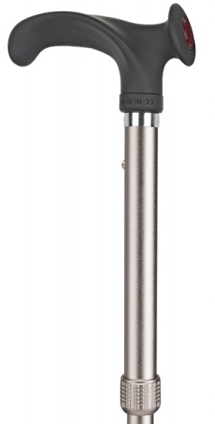 Stock Fachmann Faltstock in silber mit samtiger Soft-Beschichtung Verkauf
