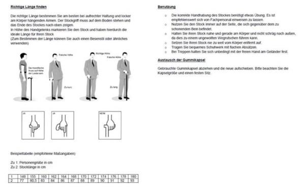 Stock Fachmann Faltstock anatomischer Griff Angebote