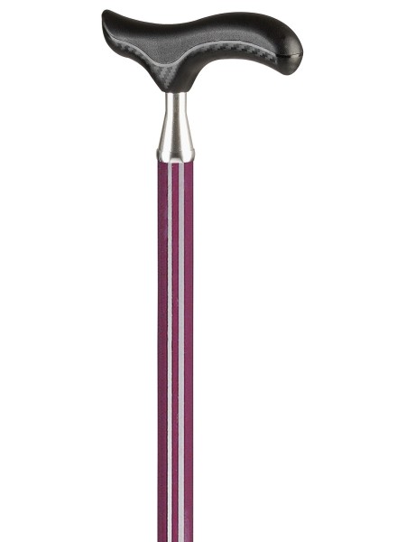 Stock Fachmann Gehstock Derbygriff höhenverstellbar Carbonoptik Soft