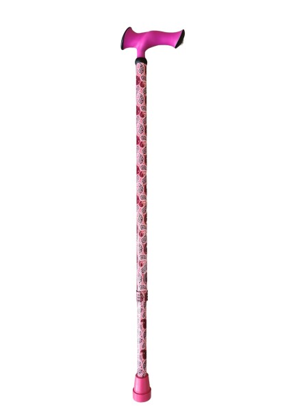 Stock Fachmann Gehstock Escort höhenverstellbar Paisley pink Online