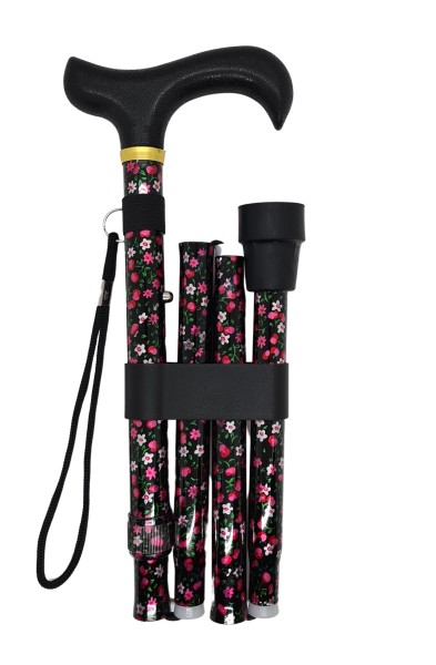 Stock Fachmann Faltstock Derbygriff Floral im Angebot