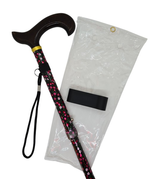 Stock Fachmann Faltstock Derbygriff Buche Floral Schlussverkauf