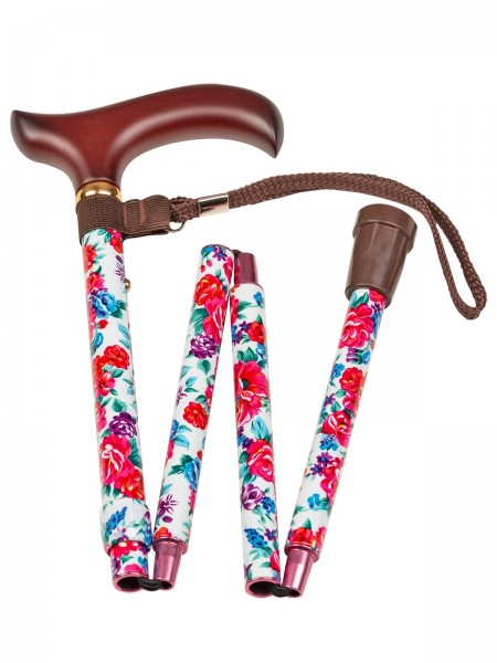 Stock Fachmann Handtaschen - Reisestock mit rotem Blumendesign Neueste Stile